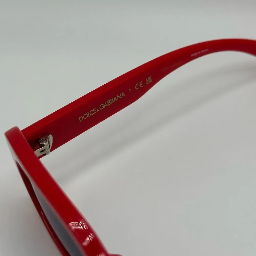 NEW DOLCE & GABBANA KIDS Sunglasses DX6006U 308825 Red Dark Grey Mirror Blue
